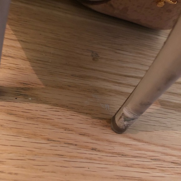 Prada Taupe Open Toe Bootie Heels. Sz 37 1/2. - Picture 6 of 6